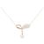 Autre Marque Collana in oro rosa Au750 e diamanti