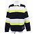Top Valentino UV3MH01F6HE Preto Branco Amarelo