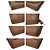 Portafoglio lungo in pelle Tory Burch HSP037 Marrone - vista 3