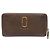 Cartera larga de piel MARC JACOBS Castaño