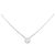Autre Marque Diamantenhalskette PT900 PT850 Silber