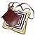 Dries Van Noten BW241-SCARF218-736 Borsa a tracolla in cupro e pelle Giallo Senape