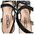 Autre Marque Sandali in pelle con motivo floreale Softwaves Nero - vista 4