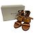 Marni Sandalen aus Lackleder mit Holzabsatz Braun