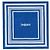 Yves Saint Laurent Saint Laurent ASCIUGAMANO DA SPIAGGIA SQUARED in cotone Blu