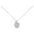 Autre Marque Platin-Diamant-Halskette Silber