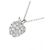 Autre Marque Platin-Diamant-Halskette Silber - Ansicht 3