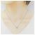 Autre Marque Platin-Diamant-Herzkette Silber - Ansicht 6