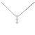 Autre Marque Collar de diamantes PT900 PT850 Plata