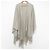 Autre Marque ASAUCE MELER Stola Sciarpa Grande con Frange Beige
