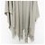Autre Marque ASAUCE MELER Stola Sciarpa Grande con Frange Beige - vista 6