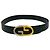 Cinto de couro Gucci Preto Dourado - vista 4