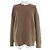 Hermès Chaine d'Ancre38 Virgin Wool Cashmere Knitwear Castaño
