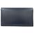 Valextra Long Wallet Blau Leder Marineblau