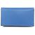 Cartera larga de piel Valextra Azul