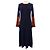 Autre Marque Abito in pelliccia Blu Arancione Blu navy