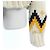 Sacai Stricktop Beige Orange Braun - Ansicht 6
