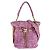 Borsa a tracolla Chanel in tweed rosa