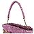 Borsa a tracolla Chanel in tweed rosa - vista 11