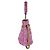 Borsa a tracolla Chanel in tweed rosa - vista 2