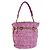Borsa a tracolla Chanel in tweed rosa - vista 3