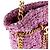 Borsa a tracolla Chanel in tweed rosa - vista 7