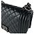 Borsa a tracolla Chanel Boy in pelle di vitello martellata nera Nero - vista 6