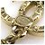 Boucles d'oreilles pendantes Chanel dorées et blanches - vue 14
