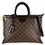Bolsa de mão Louis Vuitton Brompton Damier Canvas Marrom Damier ebene