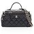 Chanel Matelassé Vanity Schultertasche Schwarz