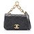 Bolso de hombro 2-Way Chanel Mini Matelassé Negro