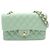 Bolsa de Ombro Chanel Matelassé Double Flap Verde