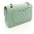 Bolsa de Ombro Chanel Matelassé Double Flap Verde - vista 2