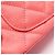Bolsa de Ombro Chanel Matelassé Rosa Bege - vista 7