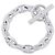 Hermès Pulsera Hermes Chaine d'Ancre MM Plata