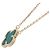 Van Cleef & Arpels Alhambra Halskette mit Malachit-Anhänger Golden - Ansicht 2