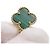 Van Cleef & Arpels Alhambra Halskette mit Malachit-Anhänger Golden - Ansicht 7