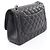 Timeless Borsa a tracolla Chanel Classic Large Double Flap in nero - vista 2