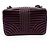 Prada Chain Flap Diagramme Quilted Leather Small Bordeaux - vista 2