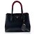 Prada Cuir Double Saffiano Leather Medium Schwarz