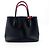 Prada Cuir Double Saffiano Leather Medium Schwarz - Ansicht 2