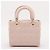Christian Dior Lady Dior Iridescent Cannage Quilt Lambskin Medium Rosa - vista 2