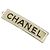 Chanel AB6728 Haarspange Schwarz Weiß Golden