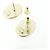 Chanel ABG125 Ohrstecker Schwarz Golden - Ansicht 3