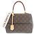 Sac à main Louis Vuitton Monogram Cluny BB Marron Écru