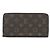 Louis Vuitton Monogram Zippy Wallet M41895 Braun Fuschia