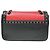 Borsa a patta con catena Prada in vitello lucido borchiato Rosso - vista 2