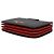 Tarjetero Prada de piel Saffiano Negro Roja - vista 4