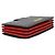 Tarjetero Prada de piel Saffiano Negro Roja - vista 5