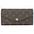 Louis Vuitton Monogram Portefeuille Sarah Wallet Castaño Rosa